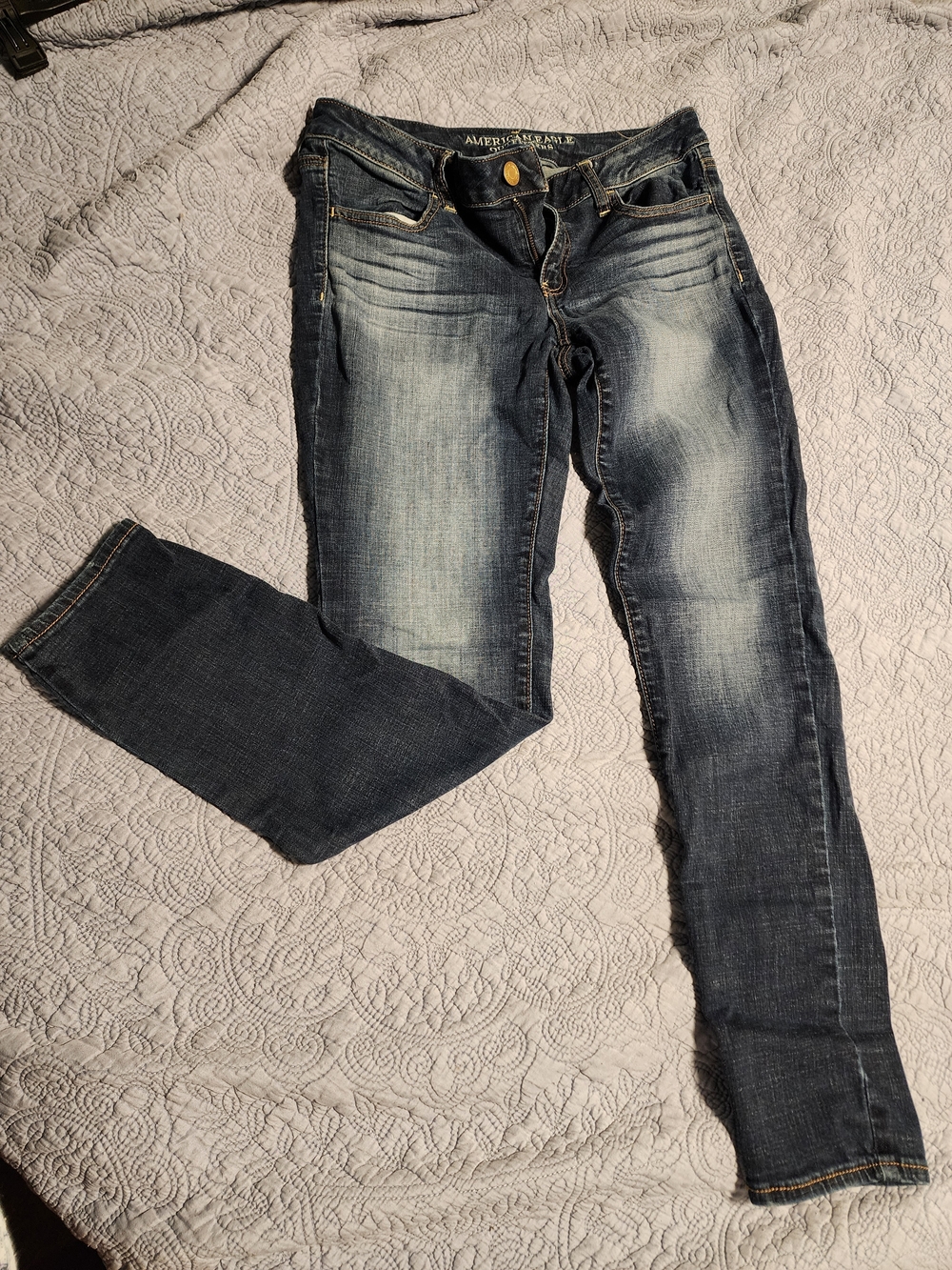 American Eagle Outfitters Dark & Faded Blue Slim Jeans